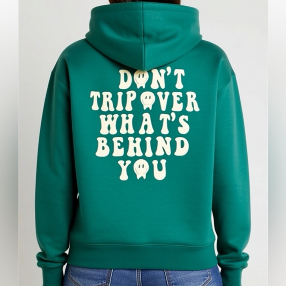 Amazon Teal Hoodie with White Text